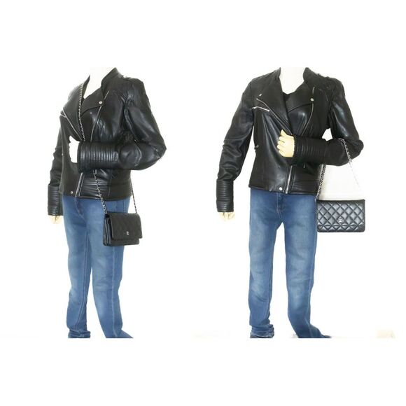 Chanel Wallet On Chain Black Leather Shoulder Bag (Pre-Owned) - Picture 12 of 12